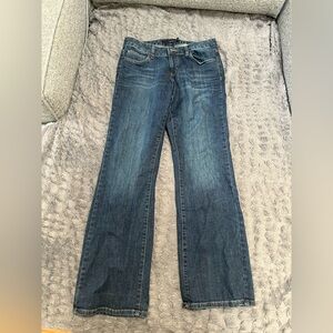 Calvin Klein Blue Flare Wide Leg Jeans